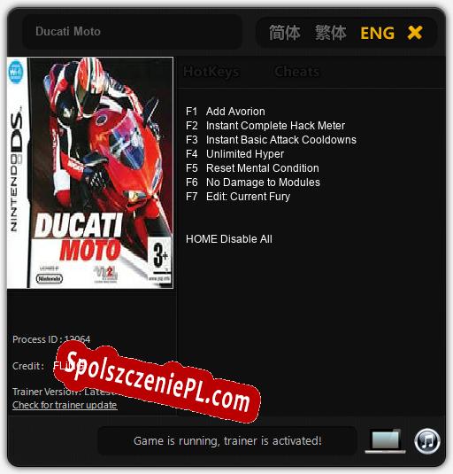 Ducati Moto: Trainer +7 [v1.1]