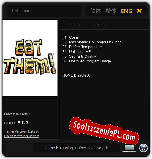 Eat Them!: Cheats, Trainer +6 [FLiNG]