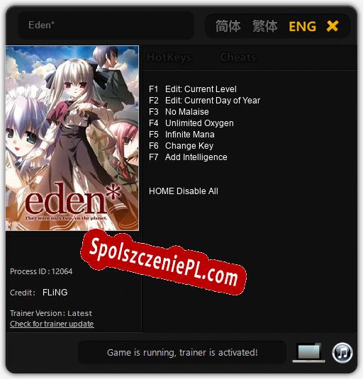 Eden: Cheats, Trainer +14 [dR.oLLe]