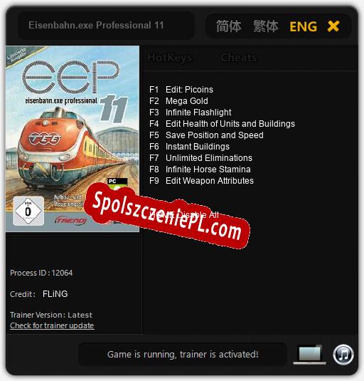Treinador liberado para Eisenbahn.exe Professional 11 [v1.0.2]