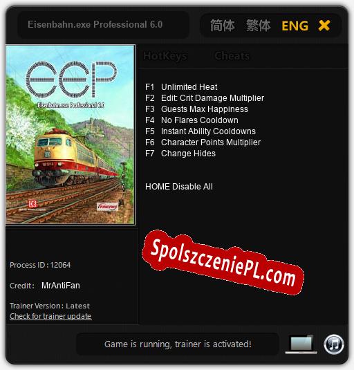 Treinador liberado para Eisenbahn.exe Professional 6.0 [v1.0.5]