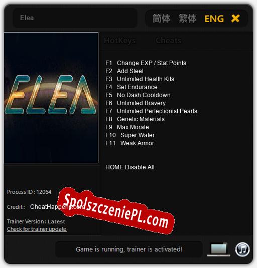 Elea: Cheats, Trainer +11 [CheatHappens.com]