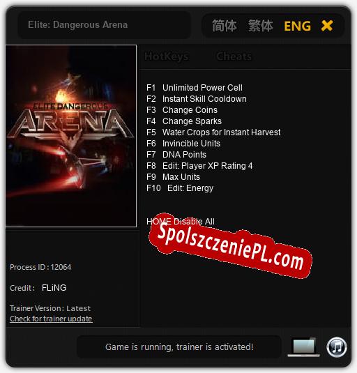 Treinador liberado para Elite: Dangerous Arena [v1.0.3]