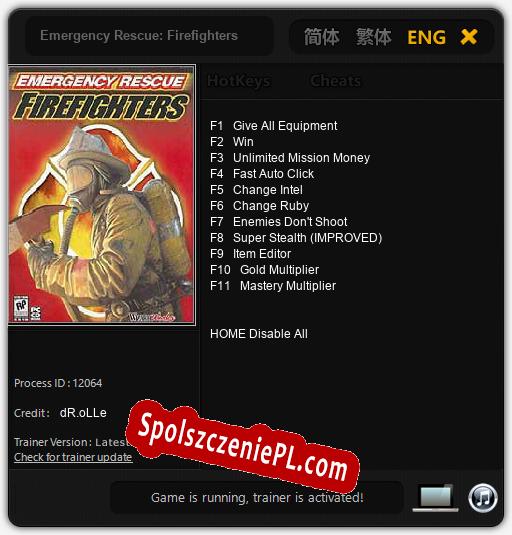 Emergency Rescue: Firefighters: Treinador (V1.0.15)