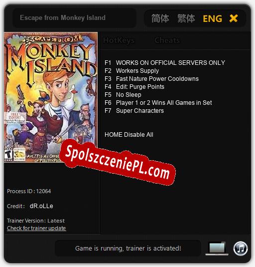 Escape from Monkey Island: Cheats, Trainer +7 [dR.oLLe]