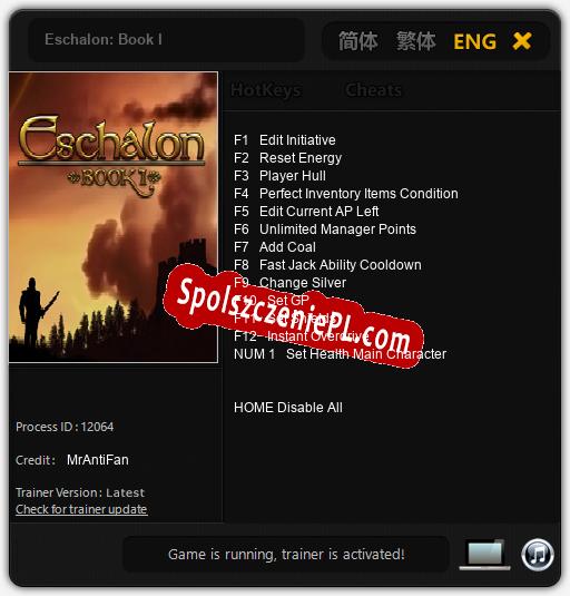 Eschalon: Book I: Treinador (V1.0.72)