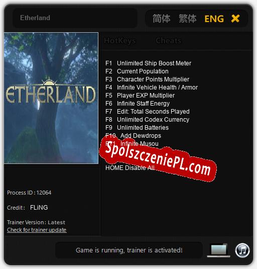 Etherland: Treinador (V1.0.1)