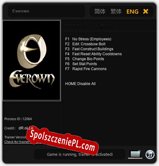 Everown: Treinador (V1.0.75)