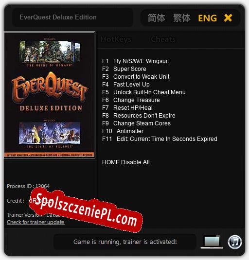 EverQuest Deluxe Edition: Cheats, Trainer +11 [dR.oLLe]