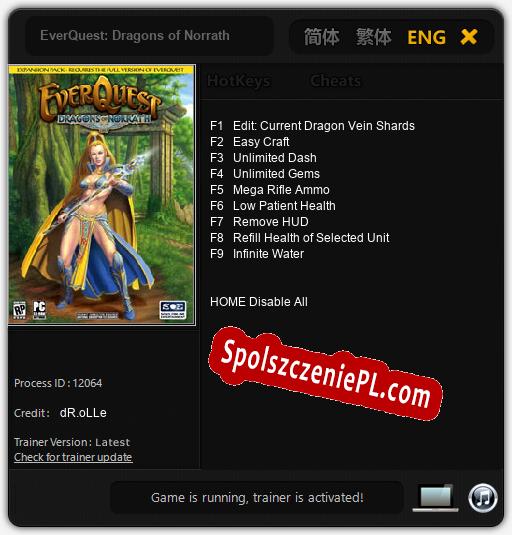 EverQuest: Dragons of Norrath: Cheats, Trainer +9 [dR.oLLe]