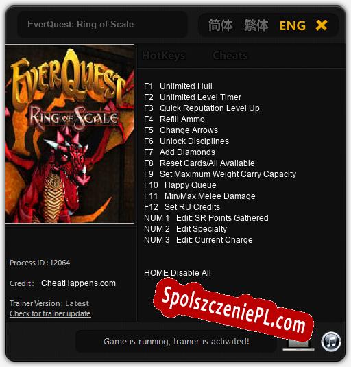 EverQuest: Ring of Scale: Cheats, Trainer +15 [CheatHappens.com]