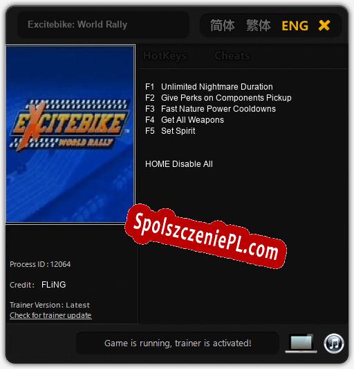 Excitebike: World Rally: Cheats, Trainer +5 [FLiNG]