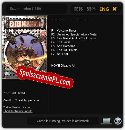 Extermination (1999): Trainer +7 [v1.2]