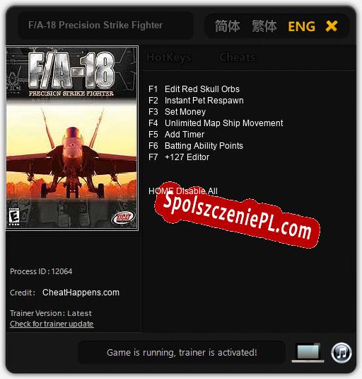 F/A-18 Precision Strike Fighter: Trainer +7 [v1.1]