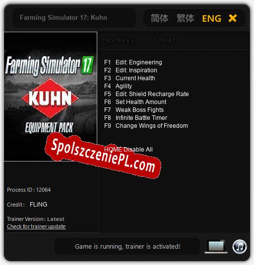 Farming Simulator 17: Kuhn: Cheats, Trainer +9 [FLiNG]