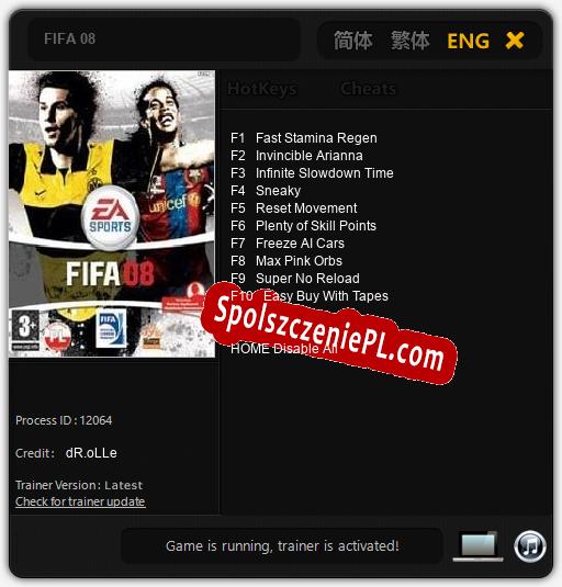 Treinador liberado para FIFA 08 [v1.0.7]