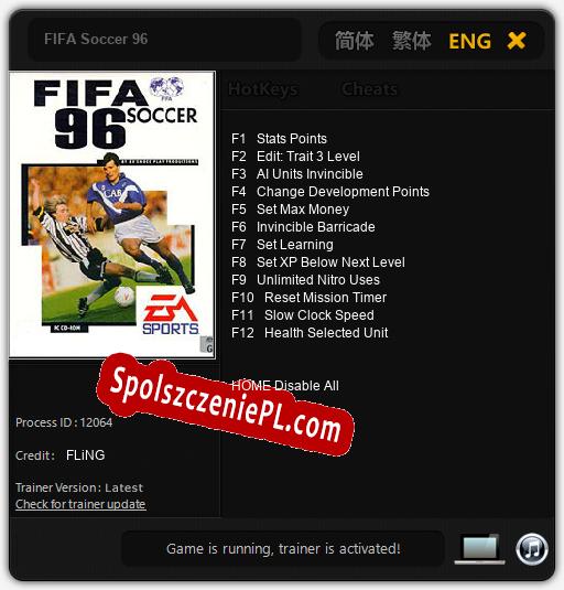 FIFA Soccer 96: Treinador (V1.0.85)