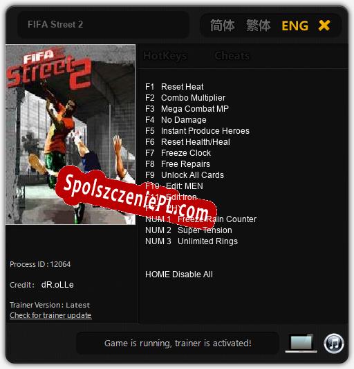 Treinador liberado para FIFA Street 2 [v1.0.4]