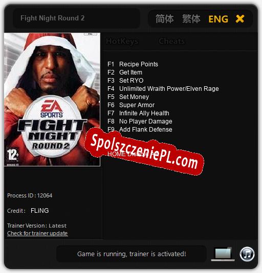 Treinador liberado para Fight Night Round 2 [v1.0.3]