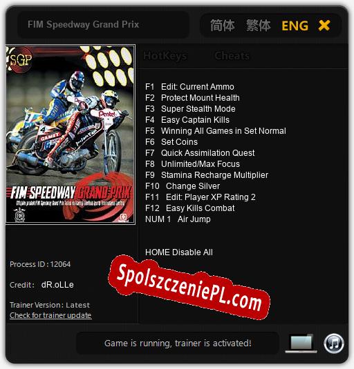 FIM Speedway Grand Prix: Treinador (V1.0.40)