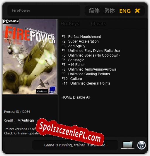 FirePower: Trainer +11 [v1.2]