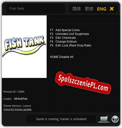 Fish Tank: Cheats, Trainer +5 [MrAntiFan]