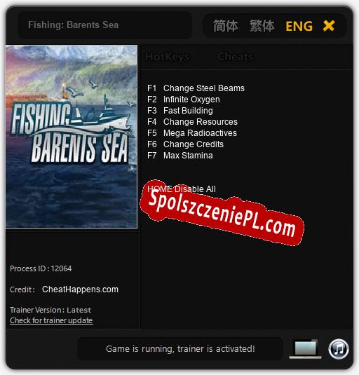 Fishing: Barents Sea: Cheats, Trainer +7 [CheatHappens.com]