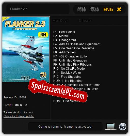 Flanker 2.5: Trainer +15 [v1.2]