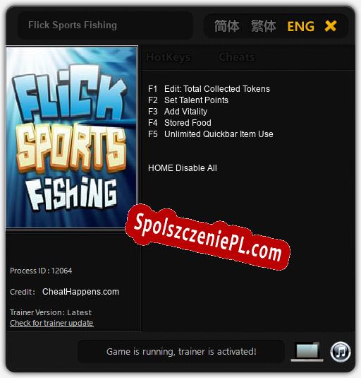 Treinador liberado para Flick Sports Fishing [v1.0.5]