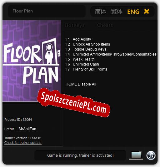 Treinador liberado para Floor Plan [v1.0.2]