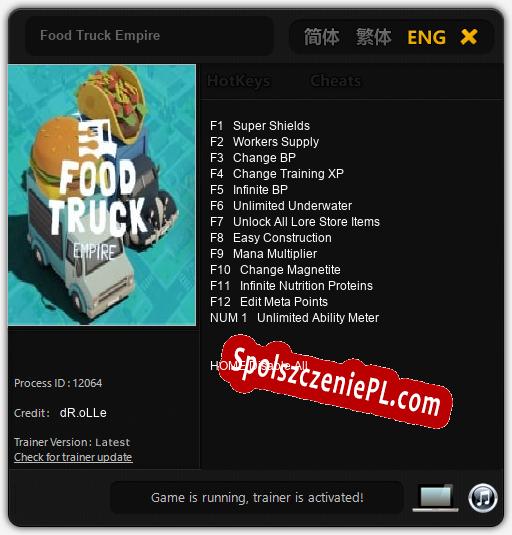 Food Truck Empire: Cheats, Trainer +13 [dR.oLLe]