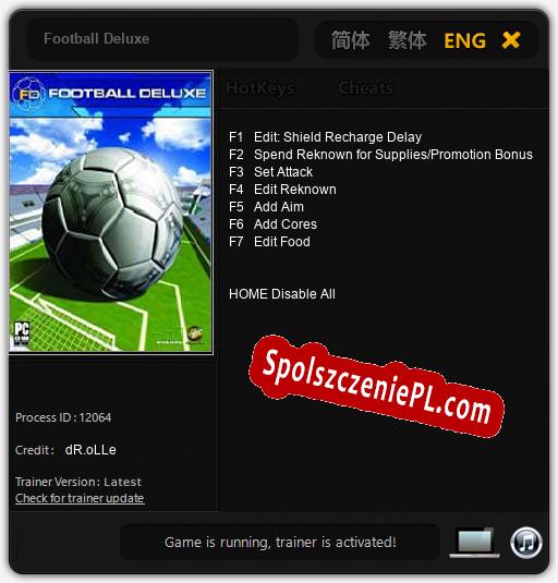 Treinador liberado para Football Deluxe [v1.0.6]