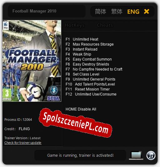 Football Manager 2010: Treinador (V1.0.10)