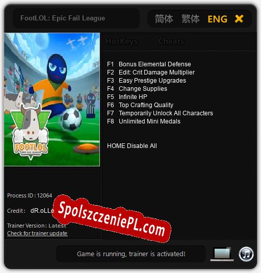 FootLOL: Epic Fail League: Treinador (V1.0.9)