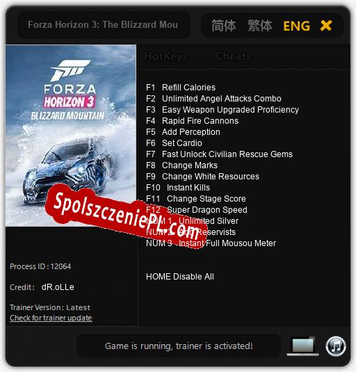 Forza Horizon 3: The Blizzard Mountain: Cheats, Trainer +15 [dR.oLLe]