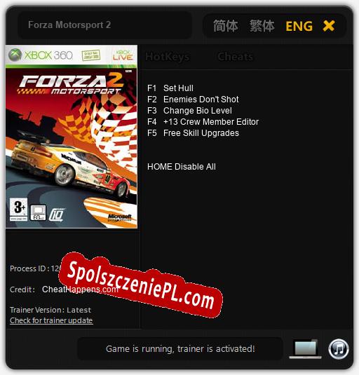 Treinador liberado para Forza Motorsport 2 [v1.0.4]