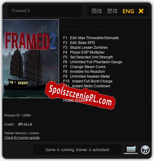 Framed 2: Treinador (V1.0.67)