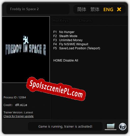 Freddy in Space 2: Cheats, Trainer +5 [dR.oLLe]