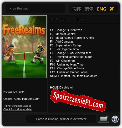 Free Realms: Trainer +13 [v1.2]