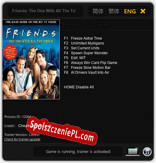 Friends: The One With All The Trivia: Treinador (V1.0.1)