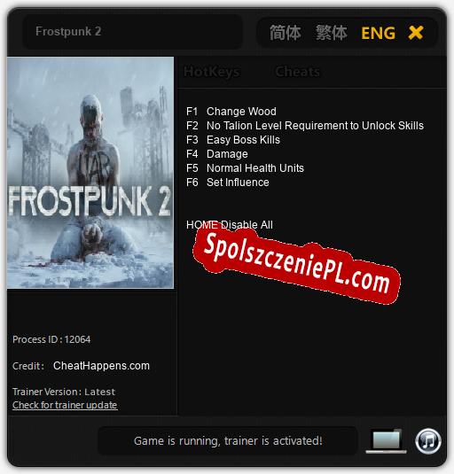 Frostpunk 2: Trainer +6 [v1.7]