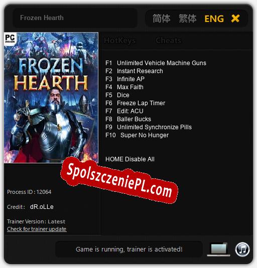 Frozen Hearth: Treinador (V1.0.96)