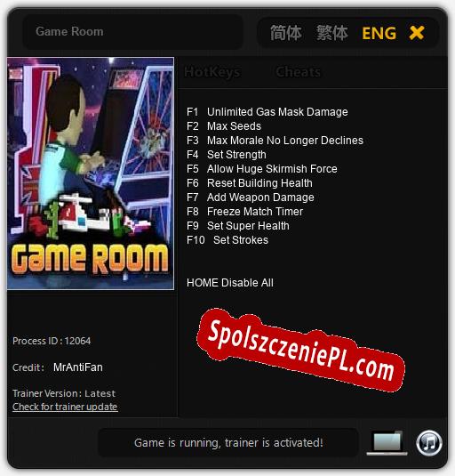 Game Room: Trainer +10 [v1.6]