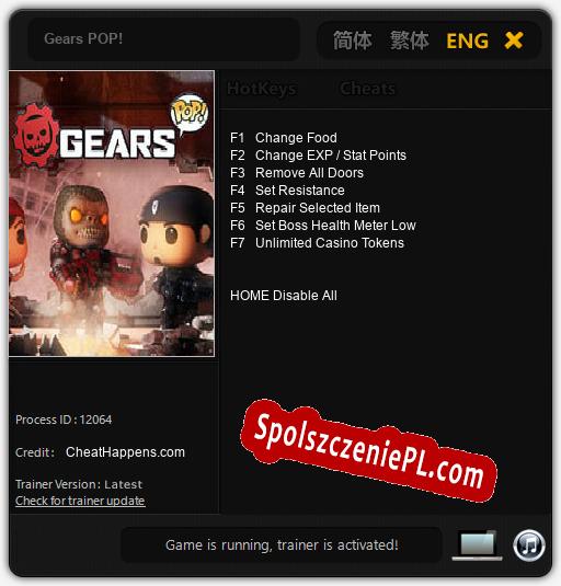 Treinador liberado para Gears POP! [v1.0.4]