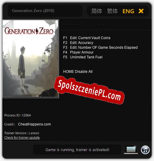 Generation Zero (2010): Trainer +5 [v1.8]