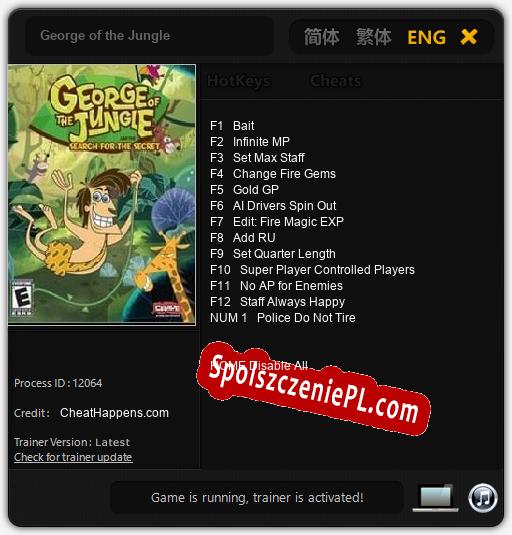 George of the Jungle: Treinador (V1.0.80)