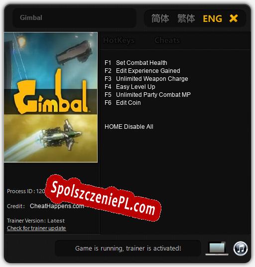 Gimbal: Cheats, Trainer +6 [CheatHappens.com]