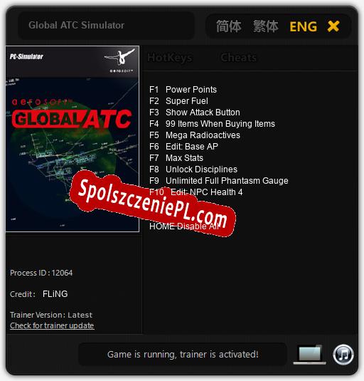 Global ATC Simulator: Cheats, Trainer +10 [FLiNG]