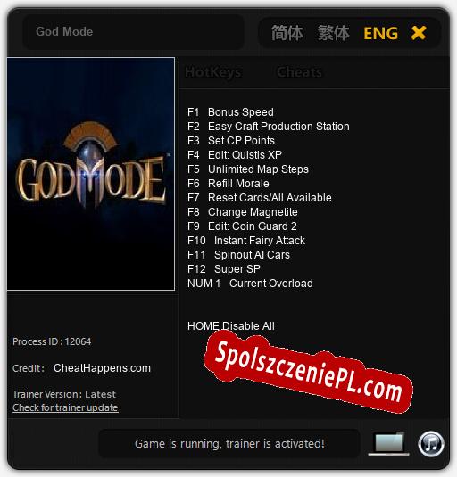 God Mode: Cheats, Trainer +13 [CheatHappens.com]