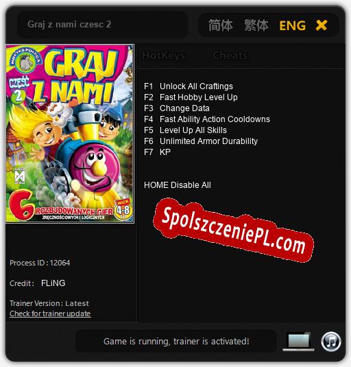 Graj z nami czesc 2: Cheats, Trainer +7 [FLiNG]